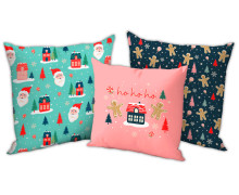 Kissenstoff - DIY - Kissen-Set - Santa's Wonderland - Velvet - made.by.colu - abby and amy
