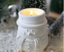 Silikon - Gießform - Schneemann - Kerzenhalter - Adventsdeko - Weihnachtsdeko - für Teelichter - vielfältig nutzbar