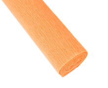 Floristenkrepp - Blumenkrepp - Krepppapier - 1 Rolle - 50cm x 250cm - uni - Blassorange