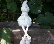 Silikon - Gießform - Schneemann - mit Schlenkerbeinen - Kantenhocker - Dekofigur - vielfältig nutzbar