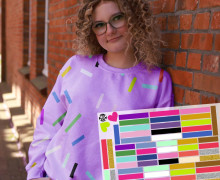 Onkel Bo's Bügelbilder - DIN A4 - Konfetti - Stripes - Bunt