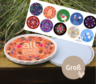 Outdoorstoff - All good things - Inlays für Silikon - Dekoteller - Tablett - Groß - Hamburger Liebe - abby and amy