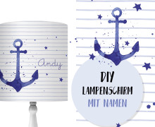 DIY Lampenschirm - Tales of a Sailor - Anker - Set - personalisierbar - zum Selbermachen