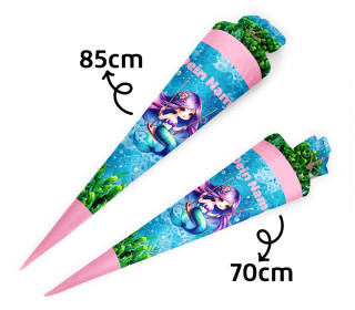 DIY-Nähset Schultüte - Konfigurator - Meerjungfrauen - Velvet - personalisiert