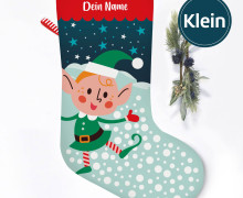 DIY-Nähset - Nikolaussocke - KLEIN - Softshell - Warm Winter Wishes - Elf