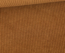 Cord - Breitcord - Washed-Look - Uni - 325g - Braun