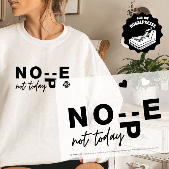 Onkel Bo's Bügelbilder - DIN A4 - Nope not today