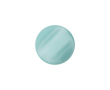 1 Polyesterknopf - Rund - 11mm - Öse - Uni - Glanz - Mint