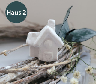 Silikon - Gießform - Mini Winterhäuschen - Mini Haus - Haus 2 - vielfältig nutzbar
