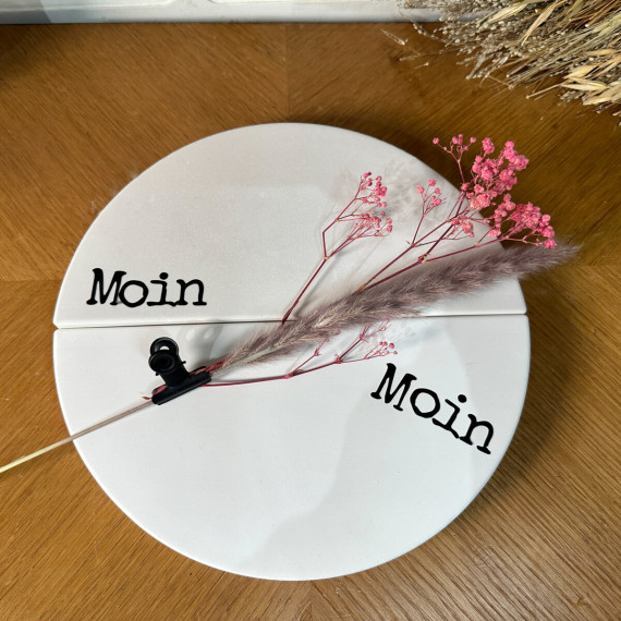 Silikon - Gießform - Dekoteller - Tablett - Halbiert - Glatt - Mittel - vielfältig nutzbar