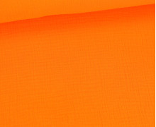 Bio Musselin Lotta - Muslin - Uni - Organic Cotton - Double Gauze - Mandarin Orange