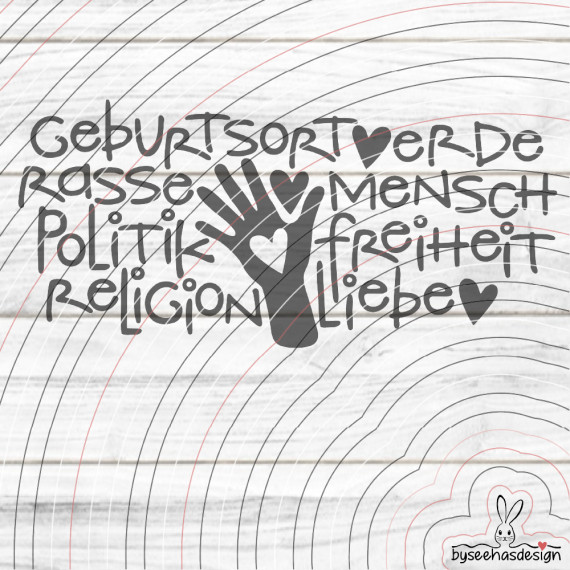 Mensch Liebe Plotterdatei SVG DXF