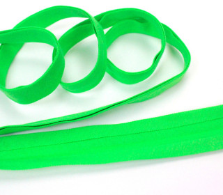 3 Meter elastisches Schrägband - 15mm - Jersey - Hellgrün