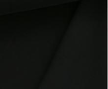 Kuschelsweat - Uni - geraut - Brushed - Schwarz