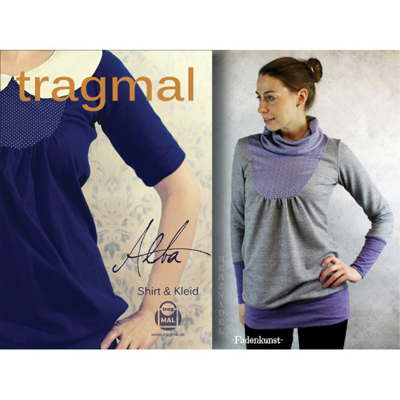 Ebook - Shirt / Kleid / Umstandskleid - "Alba" - Gr. 34 bis 50 A4 und A0