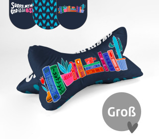 DIY-Nähset - Leseknochen - Groß - Sorry my weekend - Hamburger Liebe - Velvet - abby and amy