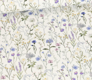 Canvas - Feste Baumwolle - Little Flowers - Weiß