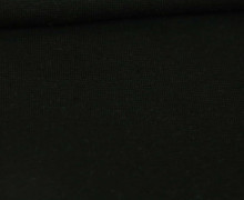 ANGEBOT - Glattes Bündchen - Uni - Schlauchware - Schwarz