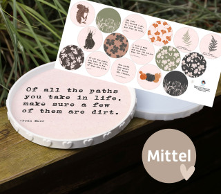 Outdoorstoff - Herbstzauber - Inlays für Silikon - Dekoteller - Tablett - Mittel - Lausemia Design Studio - abby and amy
