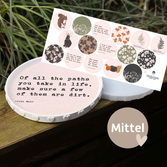 Outdoorstoff - Herbstzauber - Inlays für Silikon - Dekoteller - Tablett - Mittel - Lausemia Design Studio - abby and amy