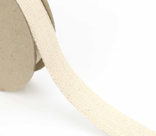 1 Meter Gurtband  - 30mm - Baumwolle - Beige