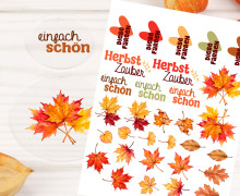 Rub-On Sticker - Diese Farben - Herbst - perfekt für Acrylplatten - Tante Henni Rubon - vielfältig nutzbar