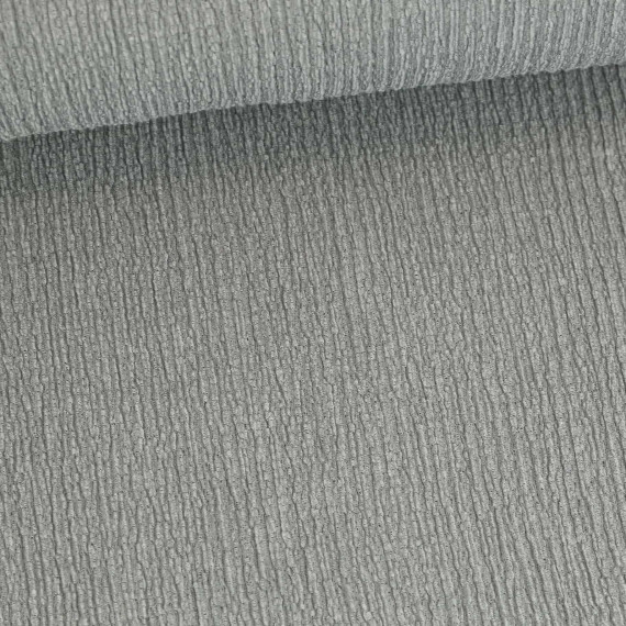 Baumwoll Crinkle - Uni - Leicht elastisch - Hellgrau