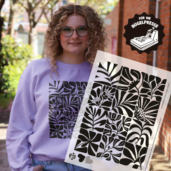Onkel Bo's Bügelbilder - DIN A4 - Bold Flowers - Sanne Paul