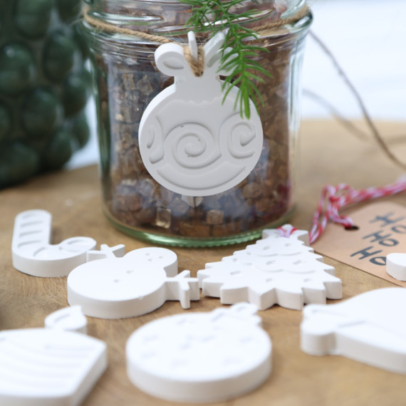 Silikon - Gießform - Matte für 8 Weihnachtsmotive - vielfältig nutzbar