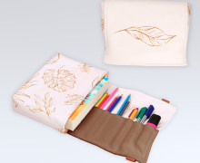 DIY-Nähset - Buch-Organizer - Soft Leaves - Softshell - abby and amy