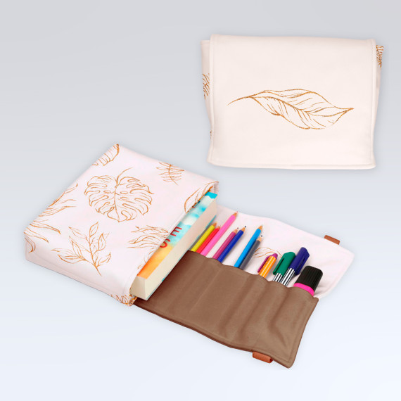 DIY-Nähset - Buch-Organizer - Soft Leaves - Softshell - abby and amy