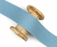 1m weiches Gurtband - 40mm - Graublau