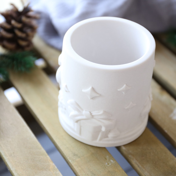 Silikon - Gießform - Teelichthalter - Dekobecher - Weihnachten - vielfältig nutzbar