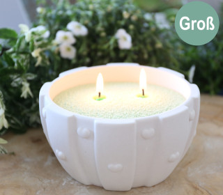 Silikon - Gießform - Dekoschale - Pflanzschale - Kerzenschale - 3D Herzen & breite Streifen - Groß - vielfältig nutzbar