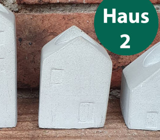 Silikon - Gießform - Kerzenhalter - für Stabkerzen - Kleine Häuser - Haus 2 - vielfältig nutzbar