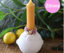 Silikon - Gießform - Mini Stabkerzenhalter - Zitrone - vielfältig nutzbar