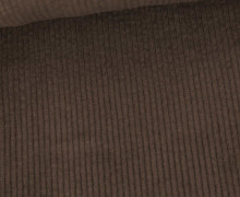 Cord - Breitcord - Washed-Look - Uni - 325g - Dunkelbraun