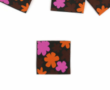 1 Label - Blüten - Schwarz - jojulein design - Halloween