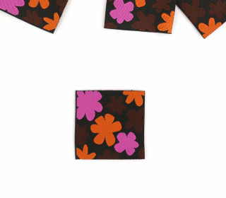1 Label - Blüten - Schwarz - jojulein design - Halloween