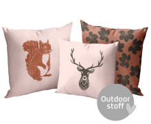 Kissenstoff - DIY - Kissen-Set - Herbstzauber - Waldtiere - Lausemia Design Studio - Outdoorstoff - abby and amy