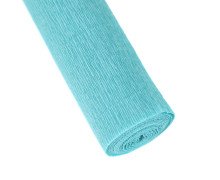 Floristenkrepp - Blumenkrepp - Krepppapier - 1 Rolle - 50cm x 250cm - uni - Türkis