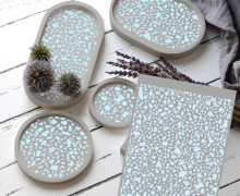 Rub-On Sticker - Terrazzo - Pastellblau - studio.mARTinchen - Tante Henni Rubon - vielfältig nutzbar