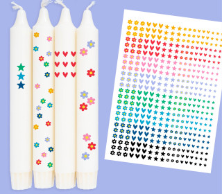 DIN A4 - Tattoofolie - Mini Motive - für Kerzen / Keramik