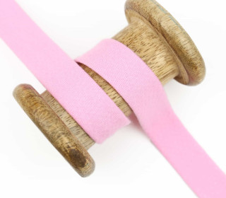 1 Meter elastisches Schrägband - 20mm - Jersey - Babyrosa