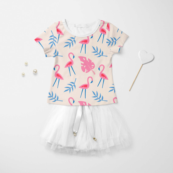 Jersey - Summer Vibes - Mix - Creme - Bio Qualität - abby and me