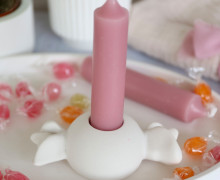 Silikon - Gießform - Zuckersüße Bonbon-Kerzenhalter - Geburtstag - vielfältig nutzbar