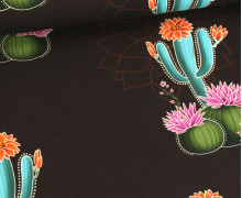 Bio-Jersey - Prairie Blossom - Western Fairy Tales - Dunkelbraun - Hamburger Liebe