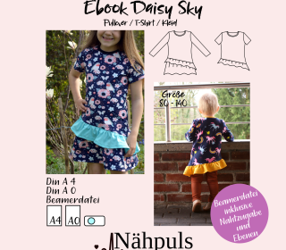 Ebook Kleid Pullover Daisy Sky
