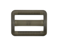 1 Leiterschnalle - Kunststoff - 25mm - Transparent - Schwarz