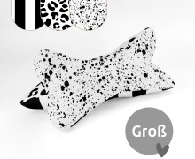 DIY-Nähset - Leseknochen - Groß - Black & White - studio.mARTinchen - Velvet - abby and amy